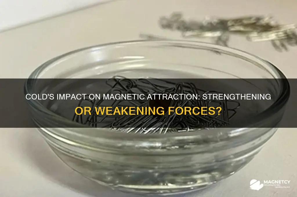 does cold make the magnetic attraction stronger