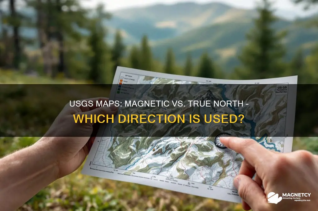 does data on usgs maps use magnetic or true north