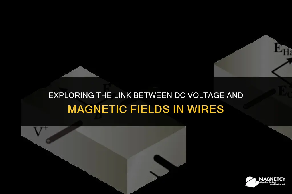 does dc voltage through wire cause magnetic field