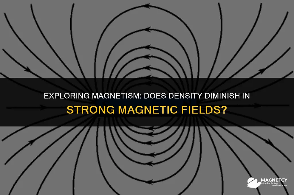 does density decrease when magnets have a strong field