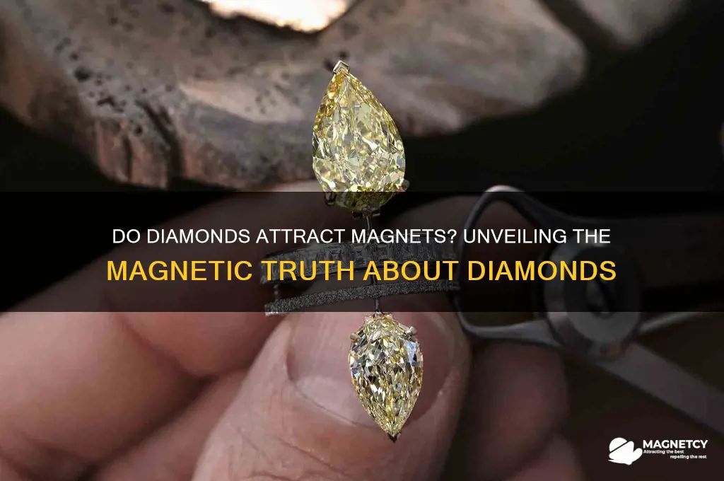 does diamond attract magnet