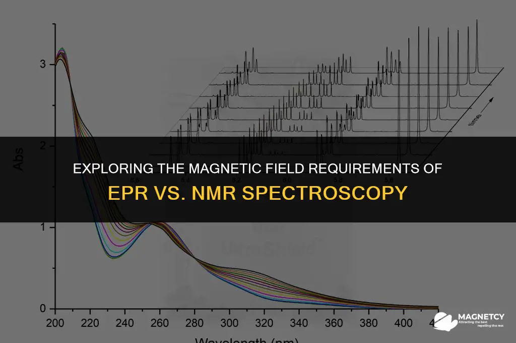 does epr require higher magnetic field than nmr