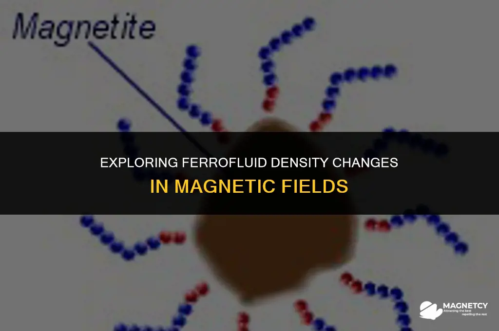 does ferrofluid change density in a magnetic field
