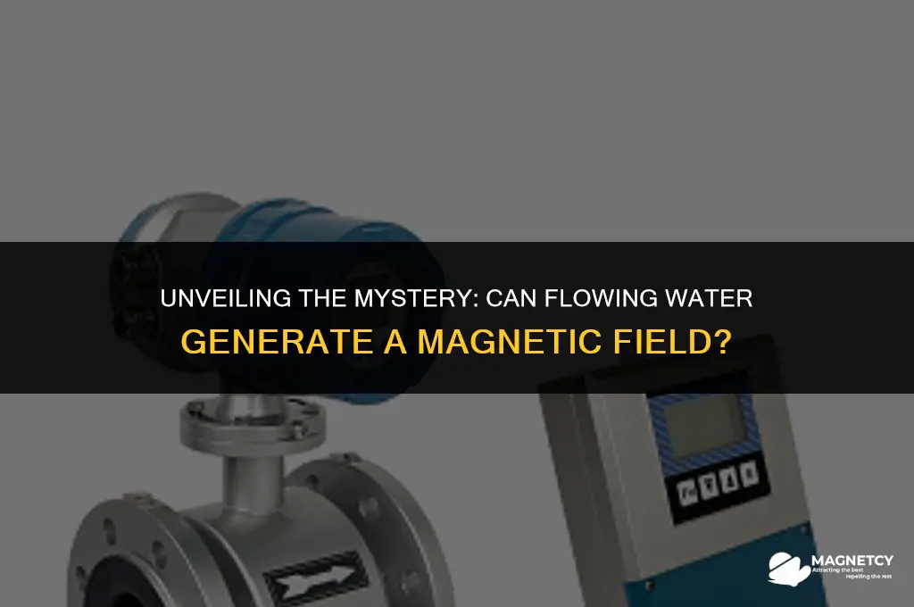 does flowing water create a magnetic field