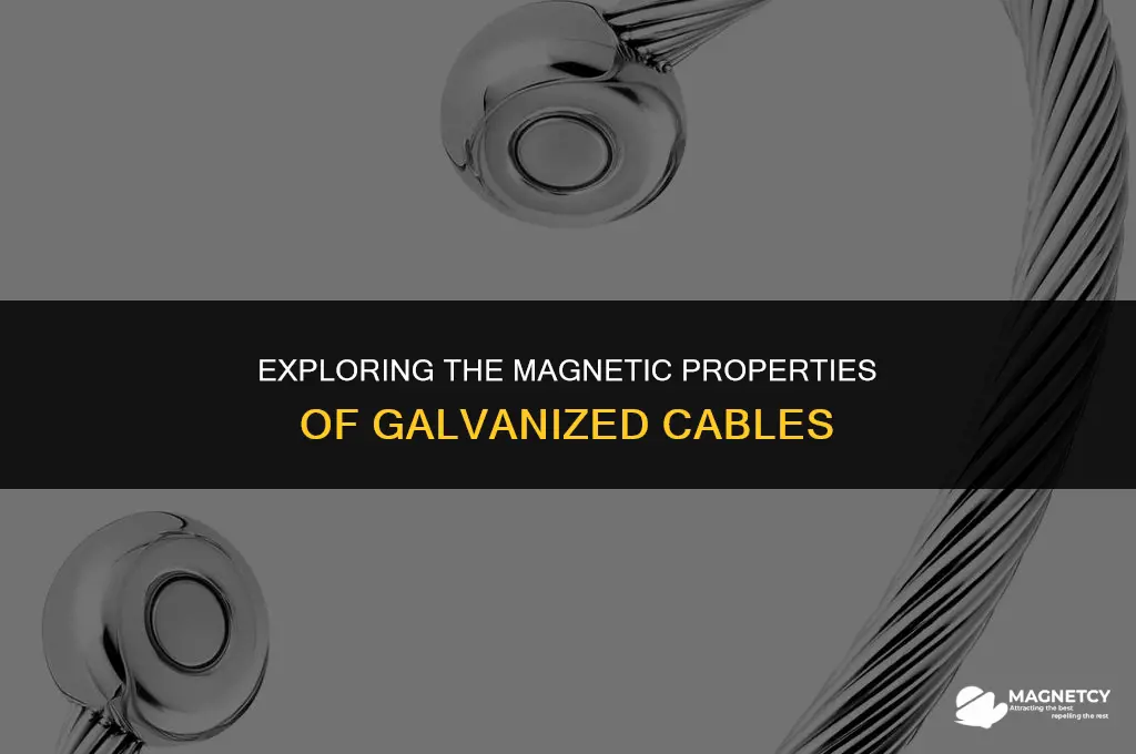 does galvanized cable create a magnetic field