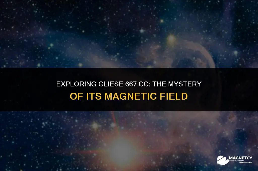 does gliese 667 cc have a magnetic field