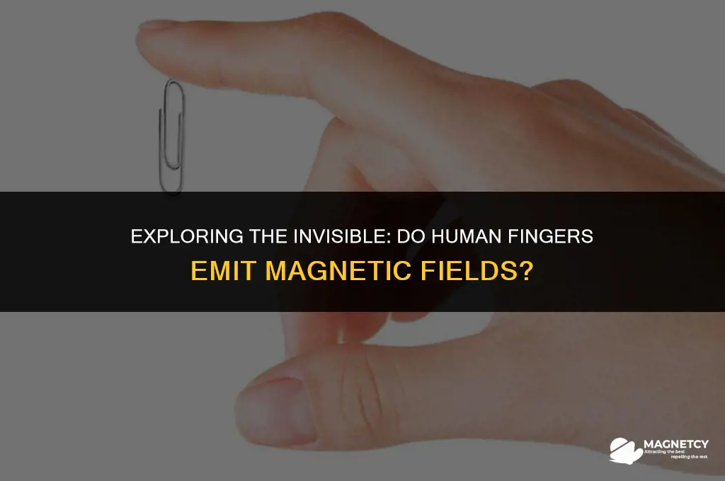 does human finger emit magnetic field