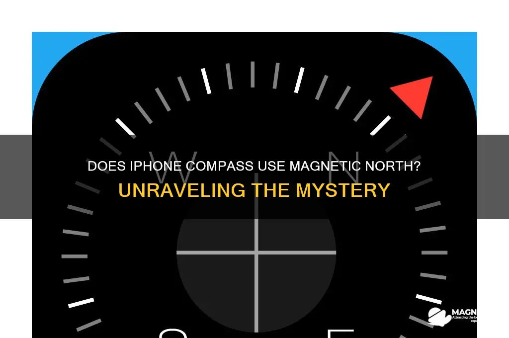 does iphone compass use magnetic north