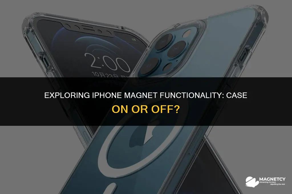 does iphone magnet work through case