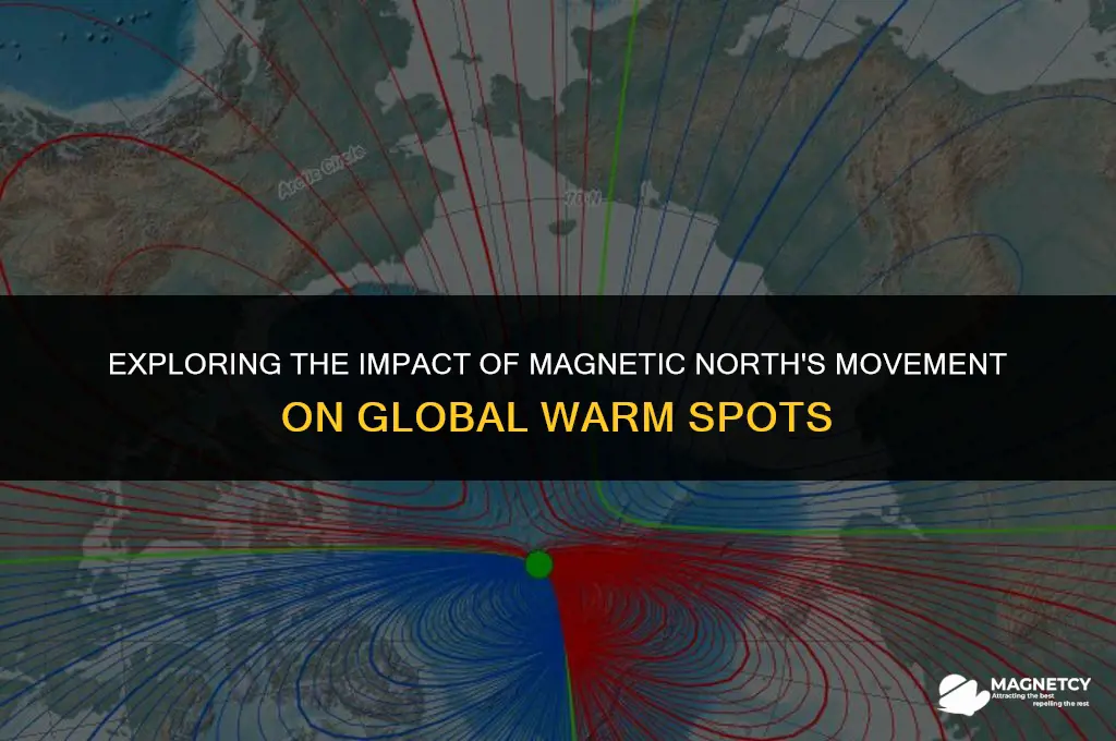 does magnet north moving make warm spots