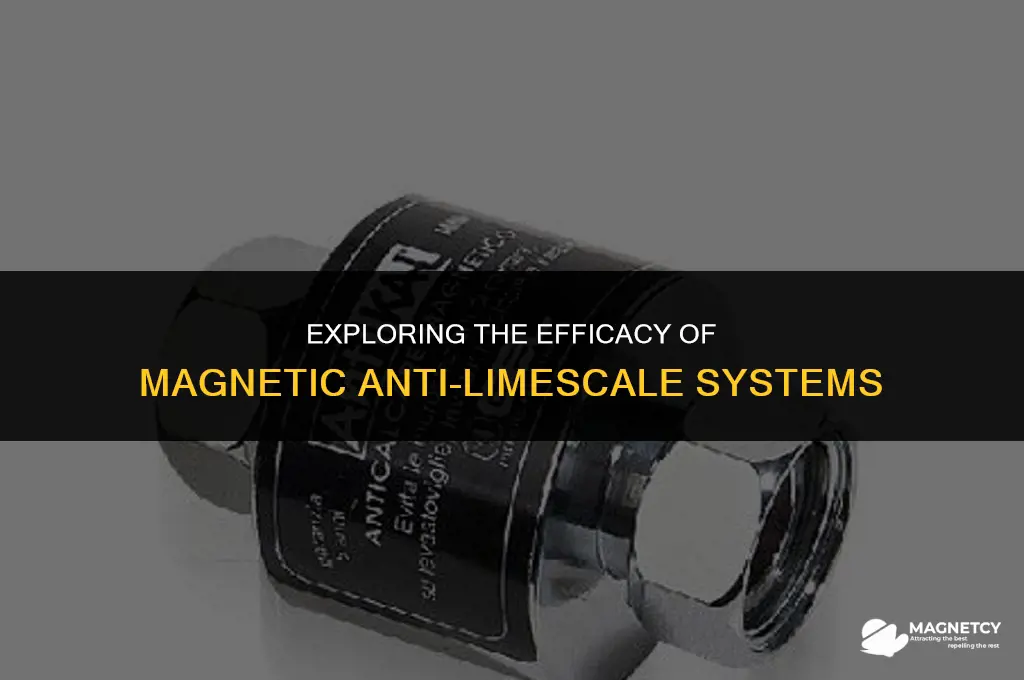 does magnetic anti limescale system work