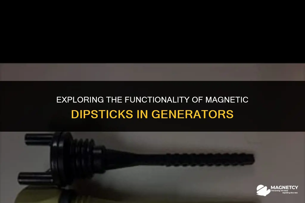 does magnetic dipstick on generator will work