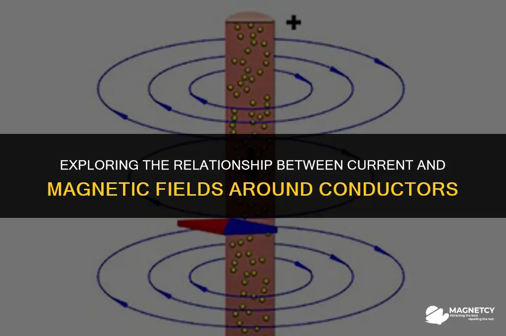does magnetic field around conductor increase with current
