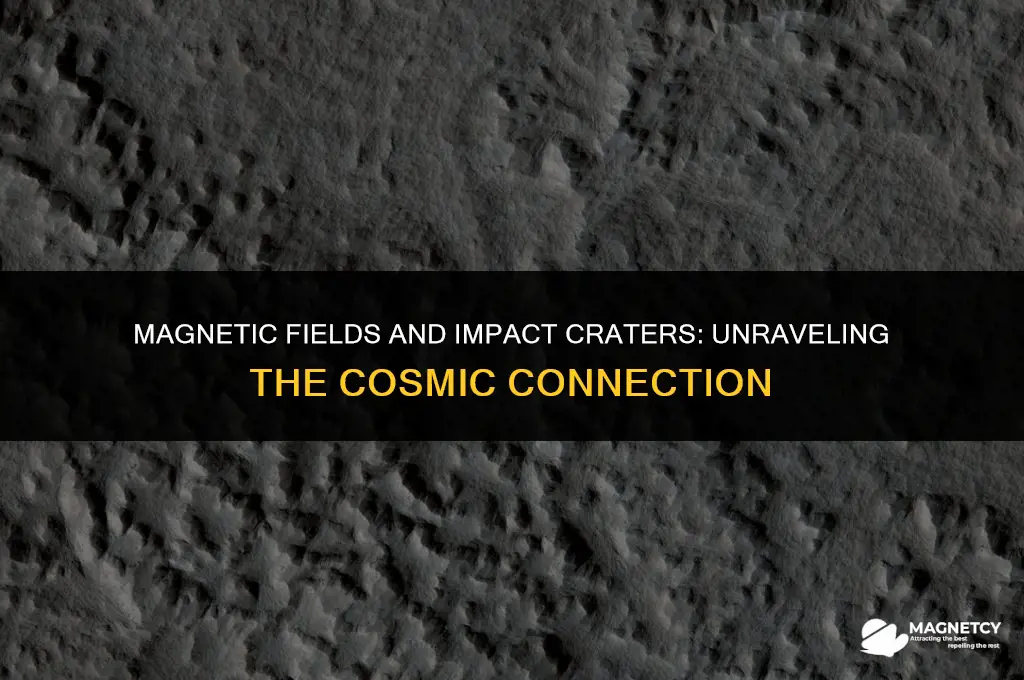 does magnetic field influence position of impact craters