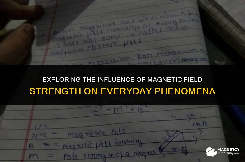 does magnetic field strength induce