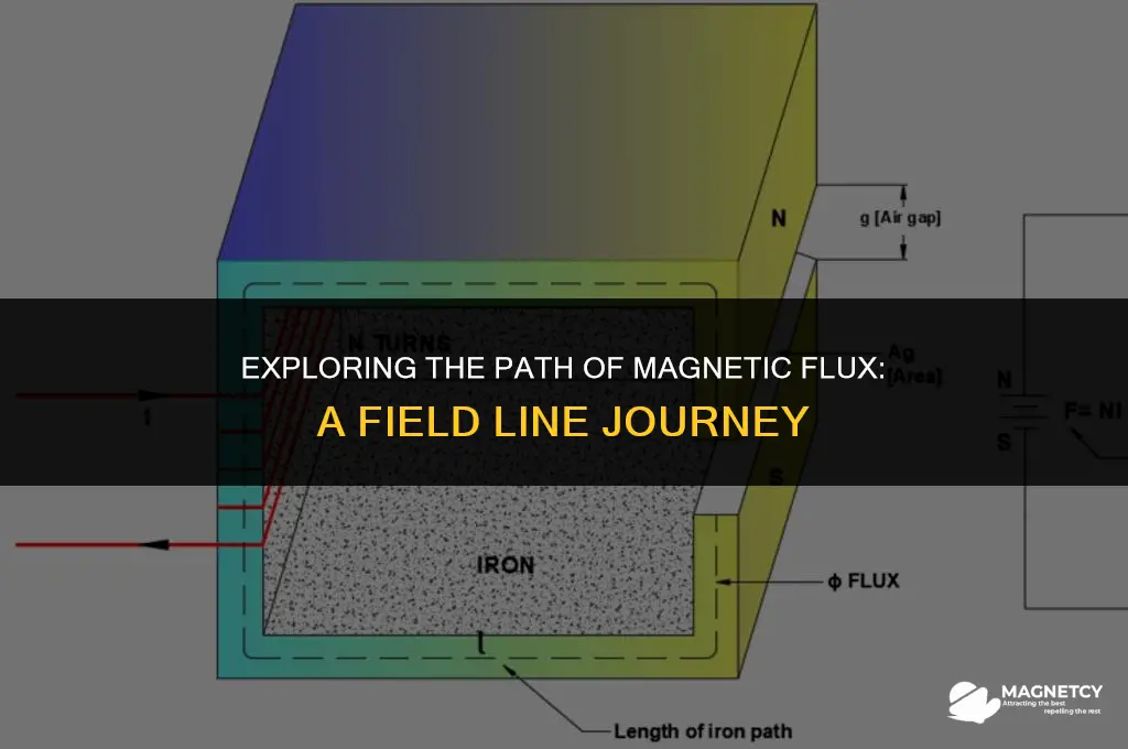 does magnetic flux run along magnetic field lines