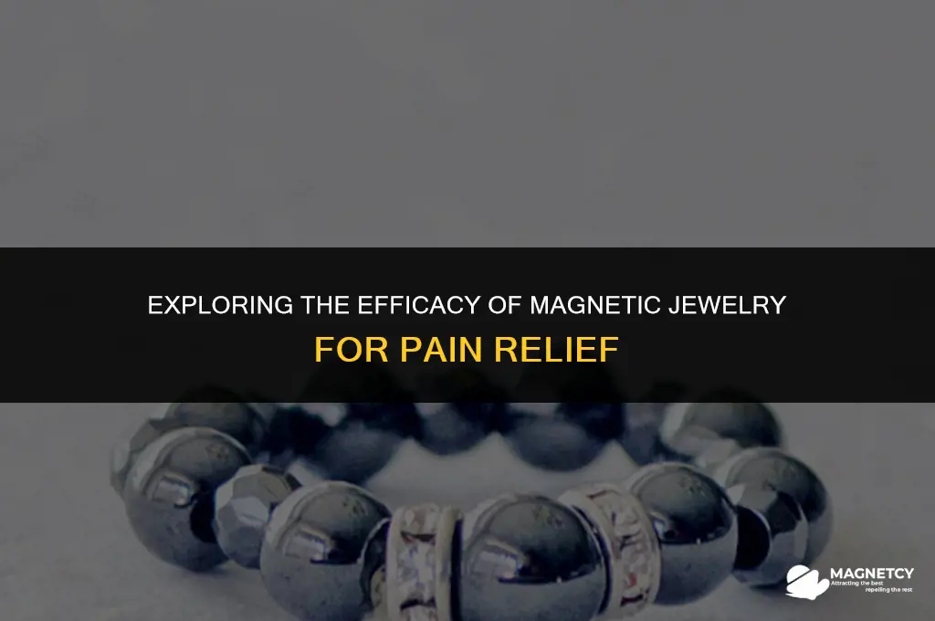 does magnetic jewelry work for pain