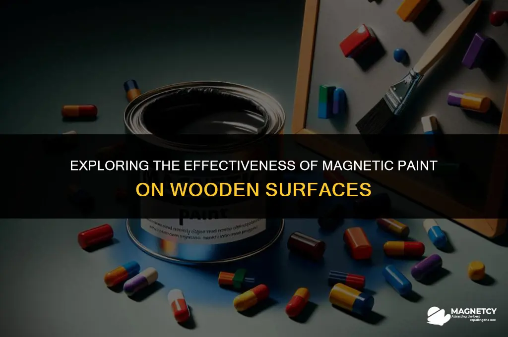 does magnetic paint over wood work