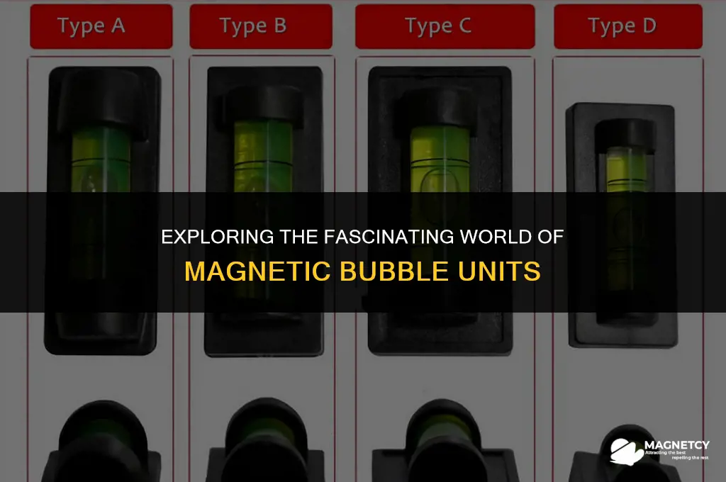 does magnetic work on bubble units