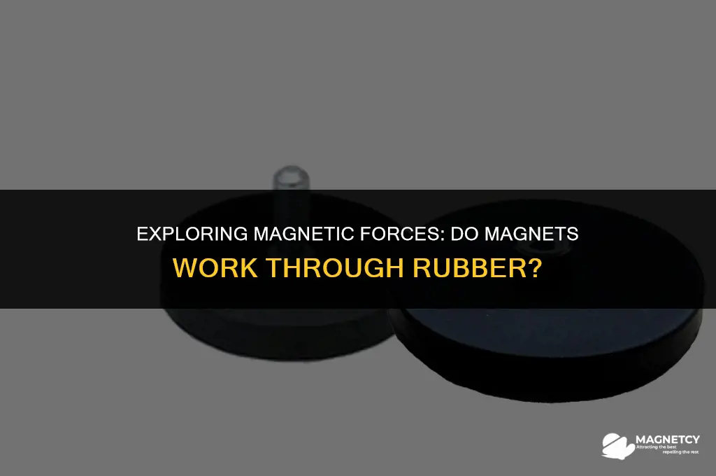 does magnets work through rubber