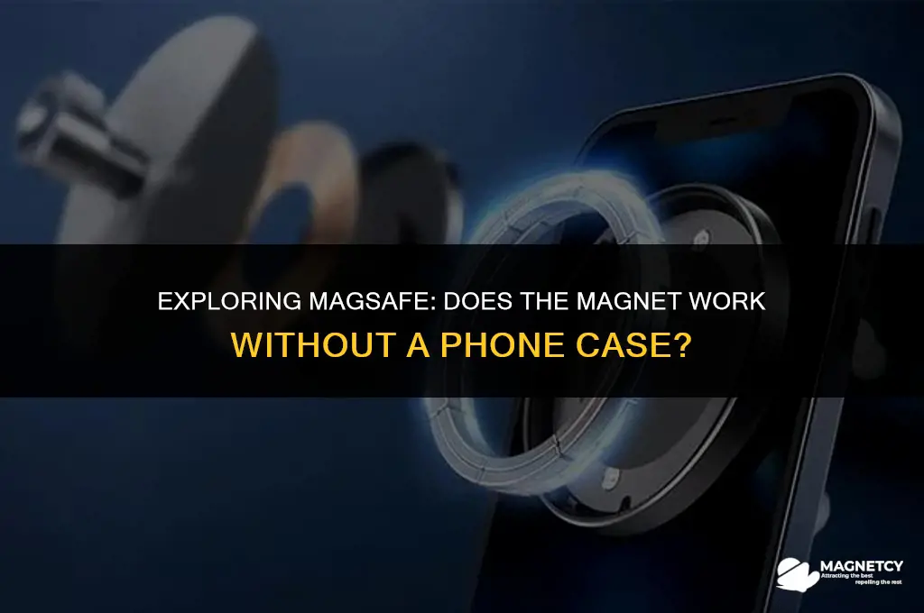 does magsafe magnet work eithout a phone case