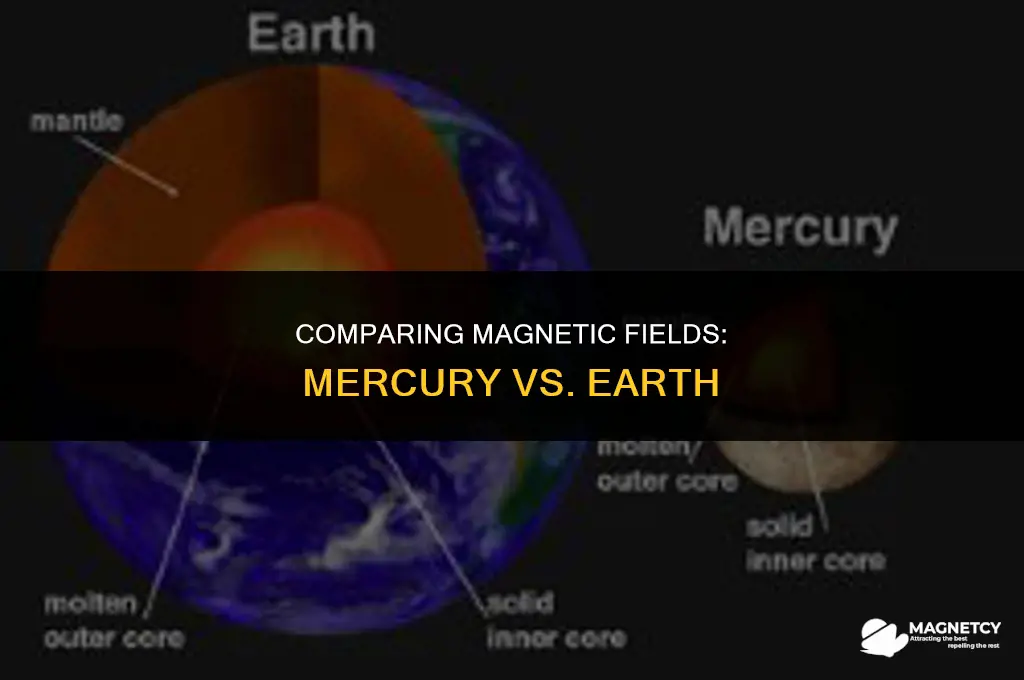 does mecury or earth have a larger magnetic field