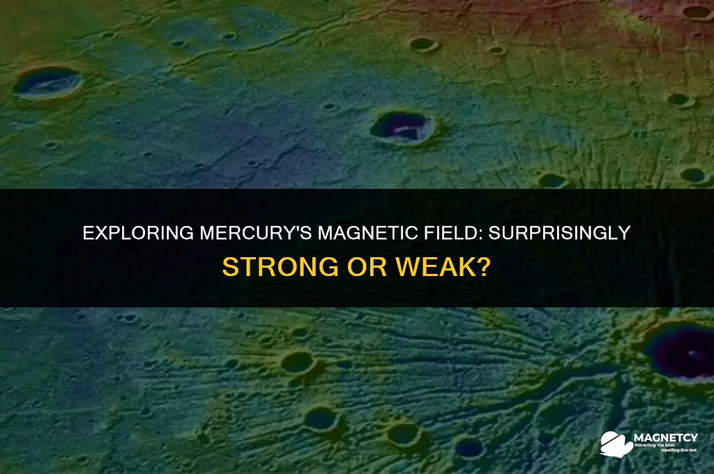 does mercury have a weak magnetic field