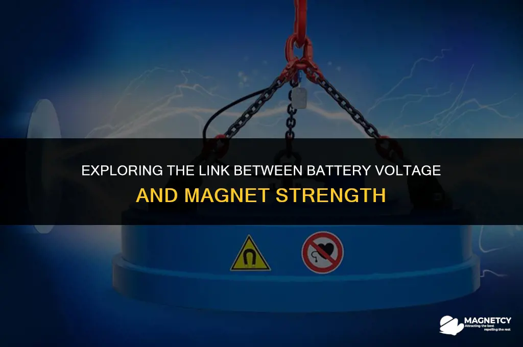 does more battery volts make a stronger magnet
