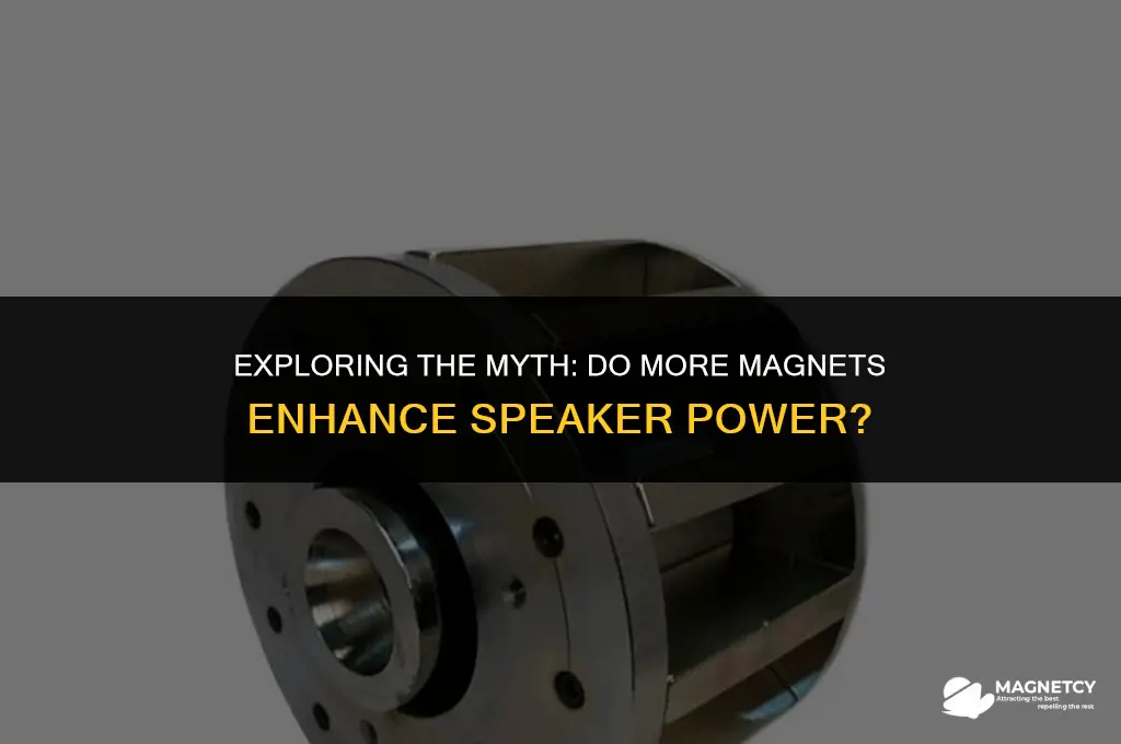 does more magnets make a speaker more powerful