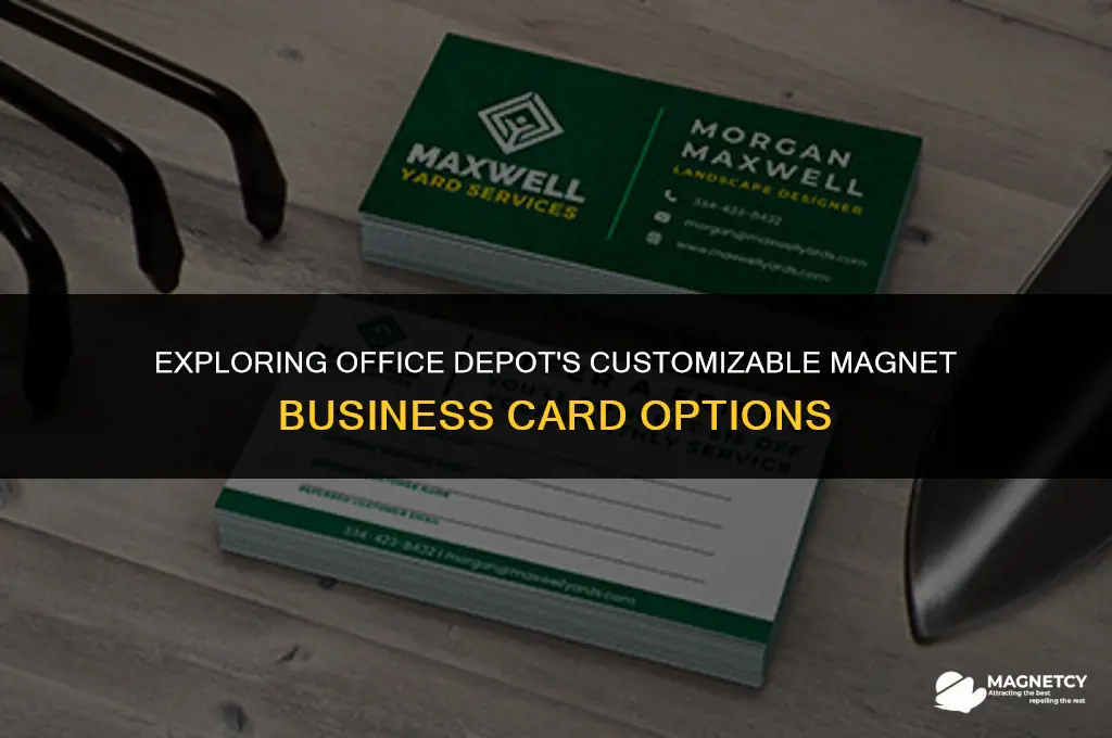 does office depot make magnet business cards