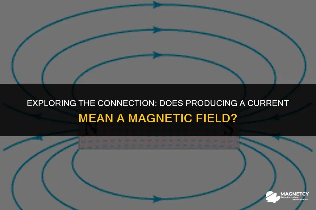 does producing a current mean a magnetic field