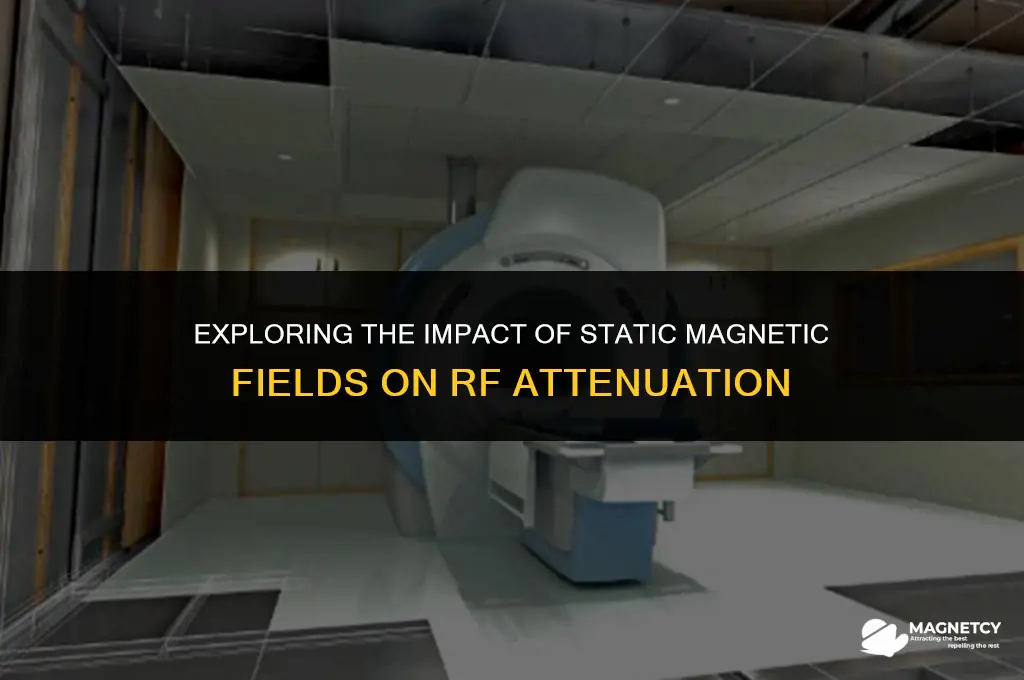 does rf attenuation depend on static magnetic field