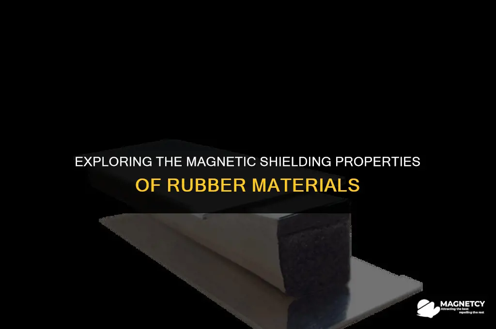 does rubber block magnetic fields