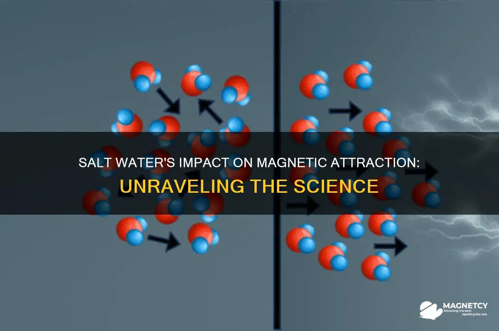 does salt water interfere with magnetic attraction