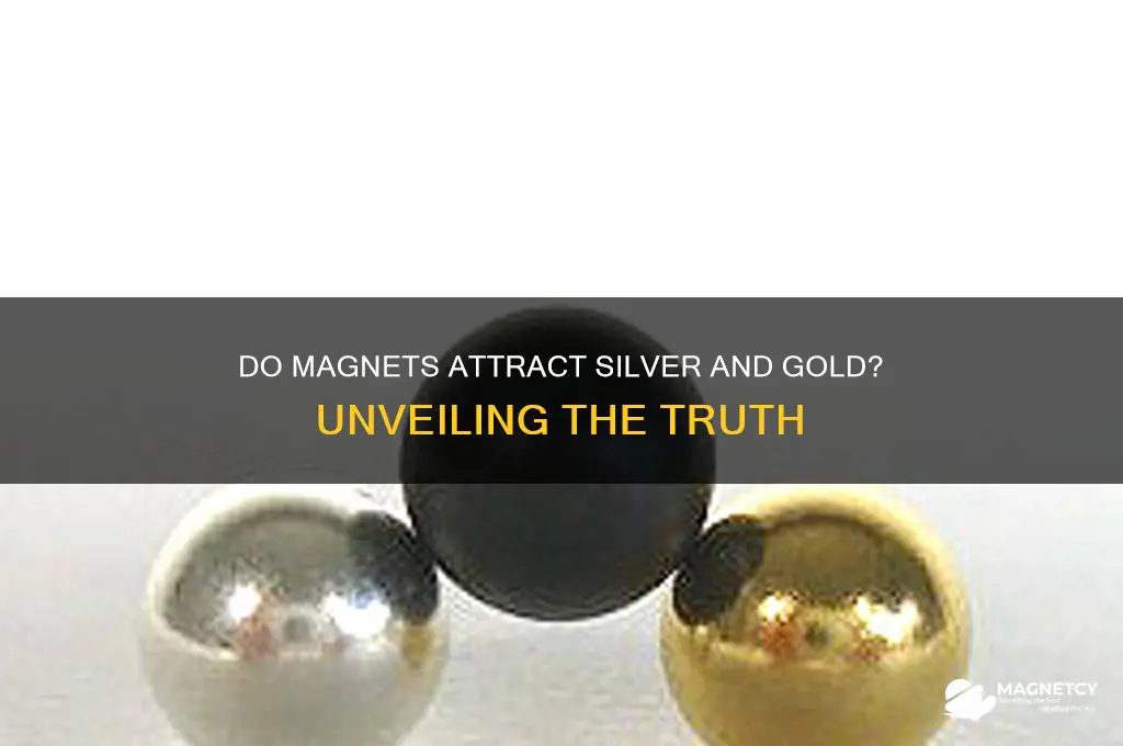 does silver and gold attract magnets