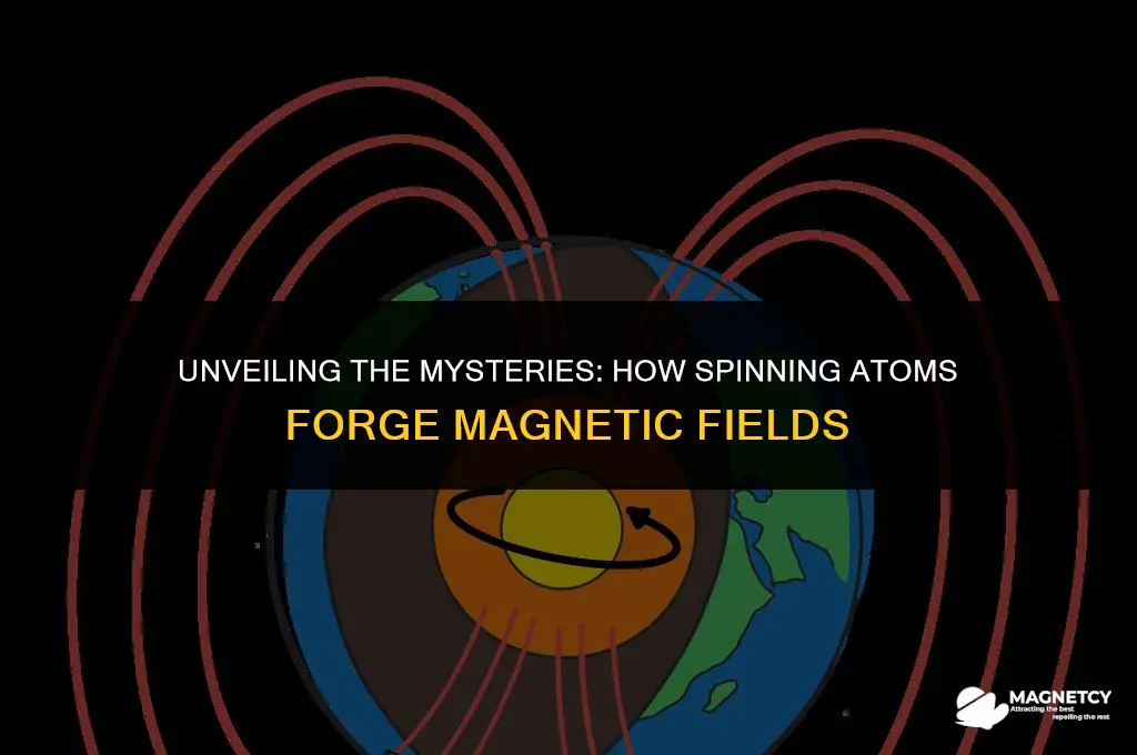 does spinning atom generate magnetic field