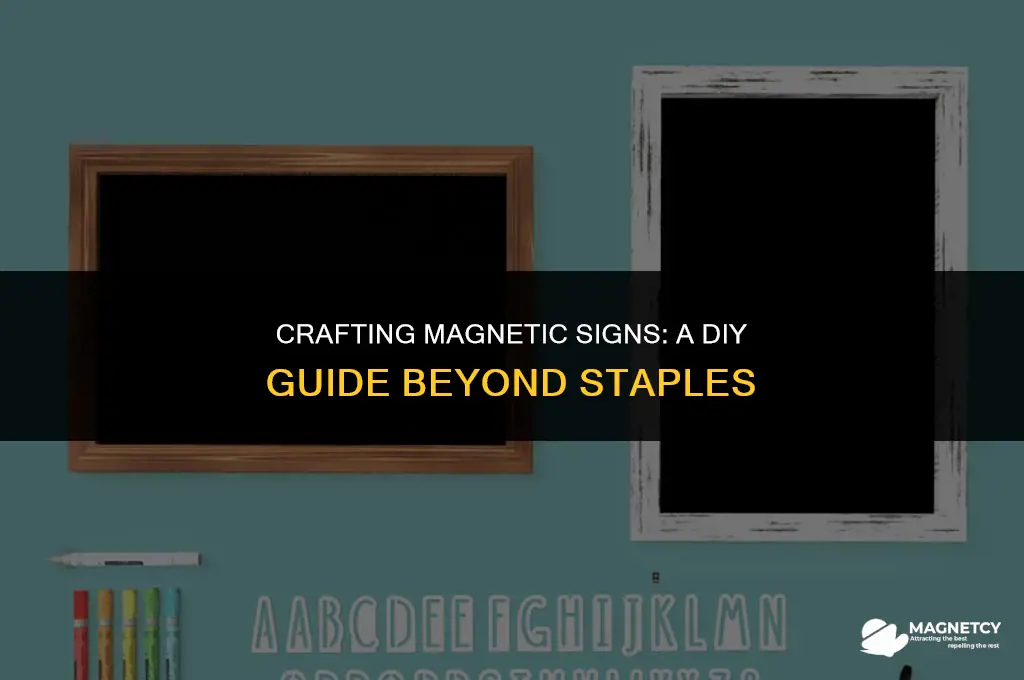 does staples make magnetic signs