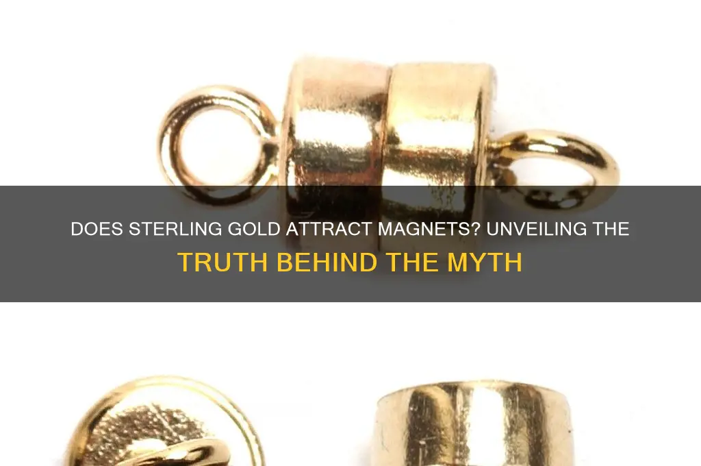 does sterling gold attract a magnet