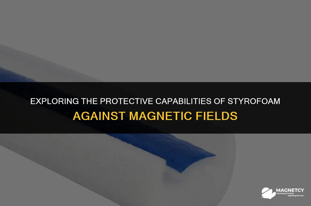does styrofoam shield a magnet field