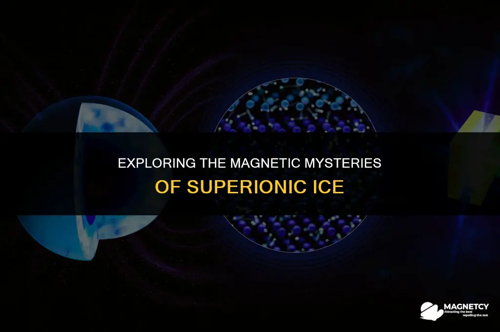 does superionic ice have a magnetic field