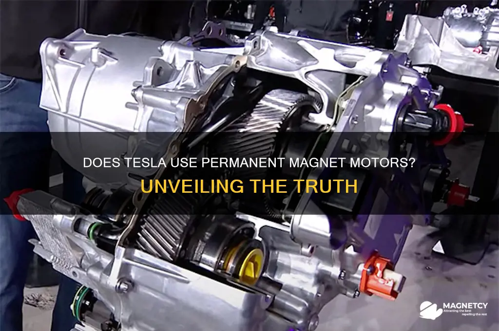 does tesla use permanent magnet motors