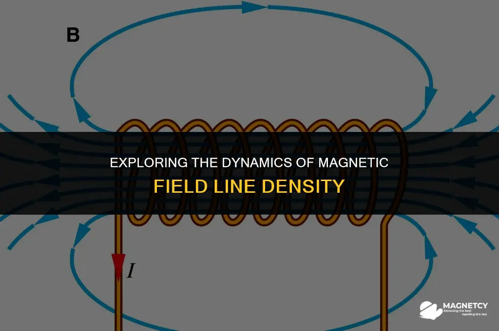 does the density of magnetic field lines change