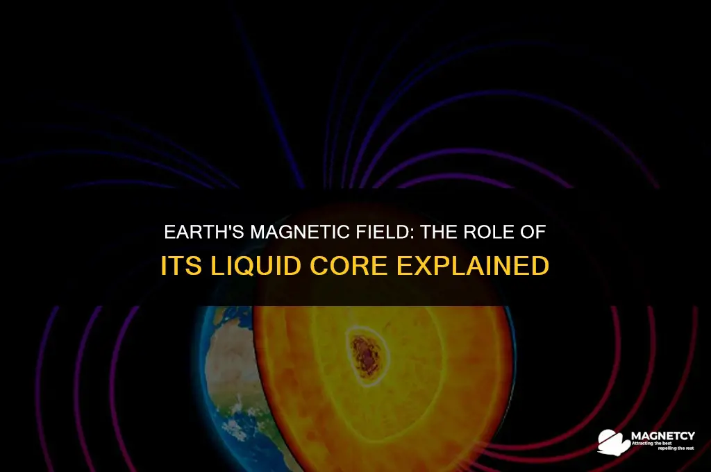 does the liquid core create the magnetic field in earth
