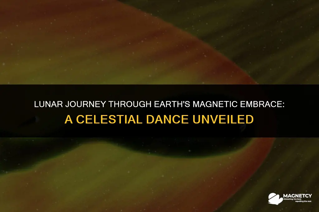 does the moon pass through the earth magnetic field
