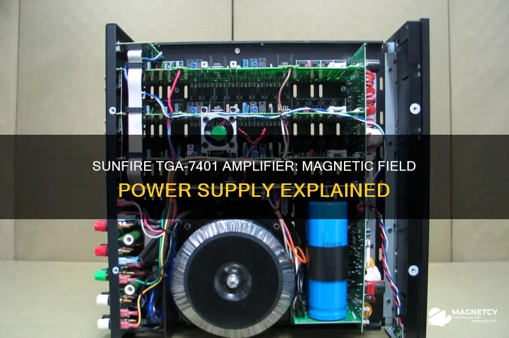 does the sunfire tga-7401 amplifier use magnetic field power supply