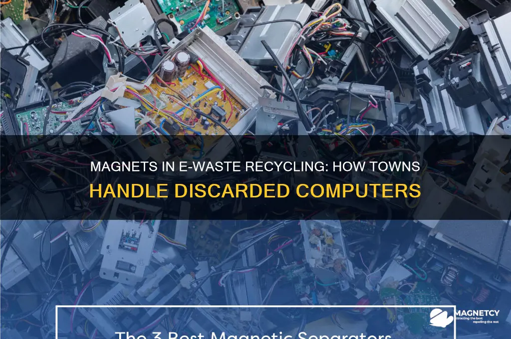 does the town use magnets on discarded computers