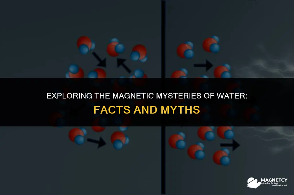 does water have a magnetic field