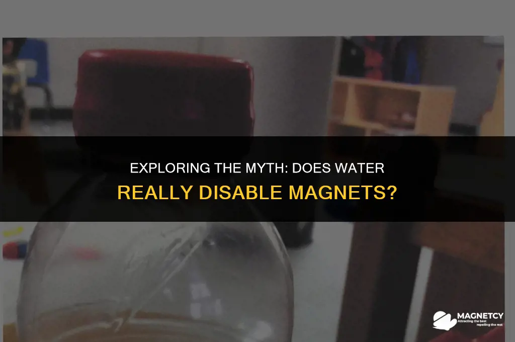 does water make magnets not work