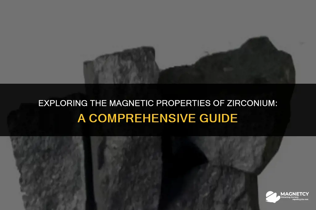 does zirconium exhibit magnetic fields