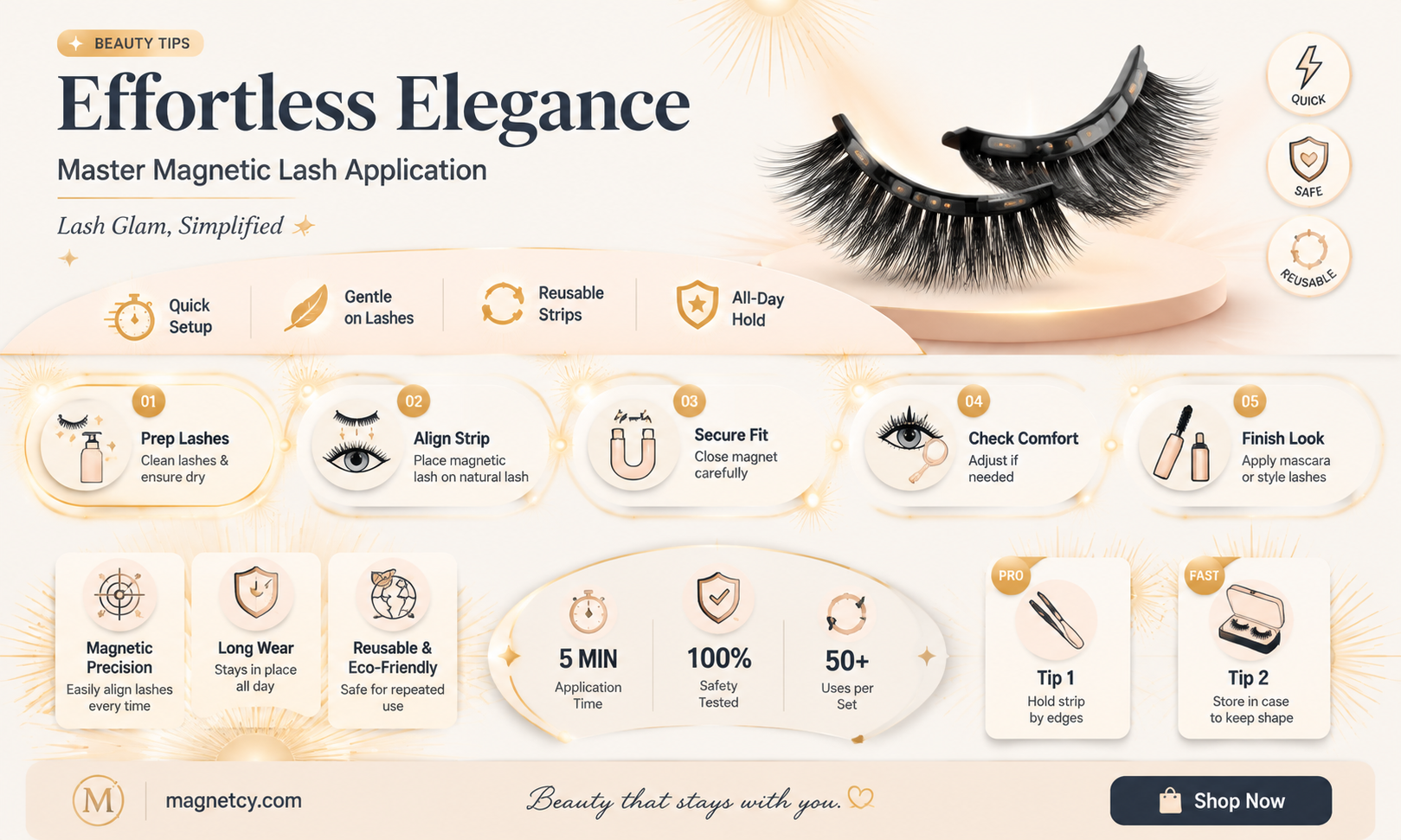 are magnetic eyelashes easy to put on